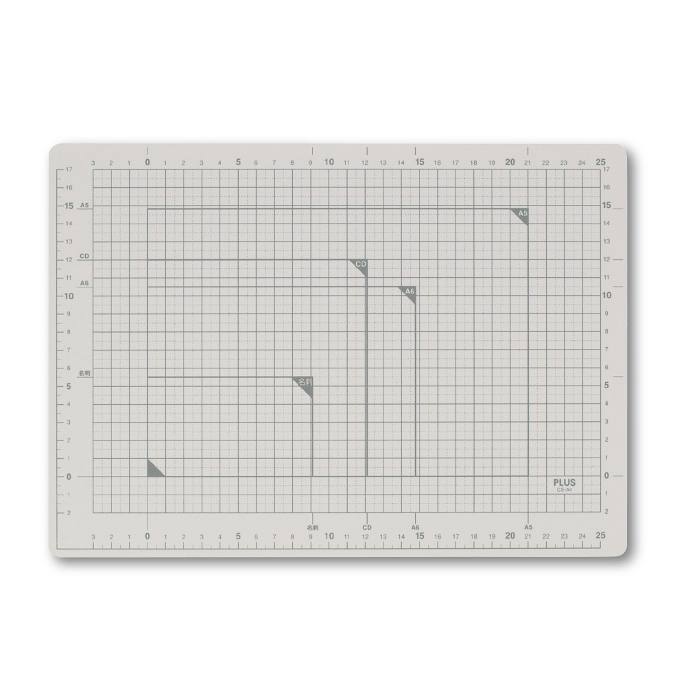 Plus Japan Cutter Mat A4 LGY CS-A4 Light gray