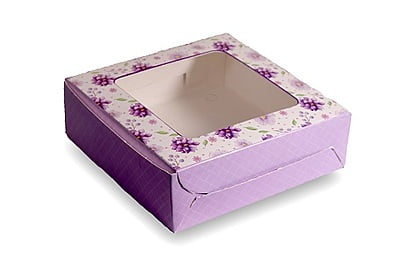 Qson Brownie Box For 4 - Size 6.5x5x2 inch Qson Brownie Box For 4 - Size 6.5x5x2 inch