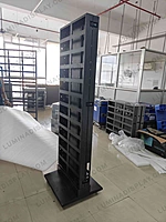 Double-sided indoor LED standee MS cabinet 640 + 640 x 1920 mm, powder-coated GI – Lumina