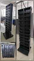 Double-sided indoor LED standee MS cabinet 640 + 640 x 1920 mm, powder-coated GI – Lumina