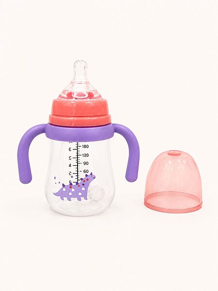 Infant Feeding Bottle with Dual Handles - 180ml Infant Feeding Bottle with Dual Handles - 180ml