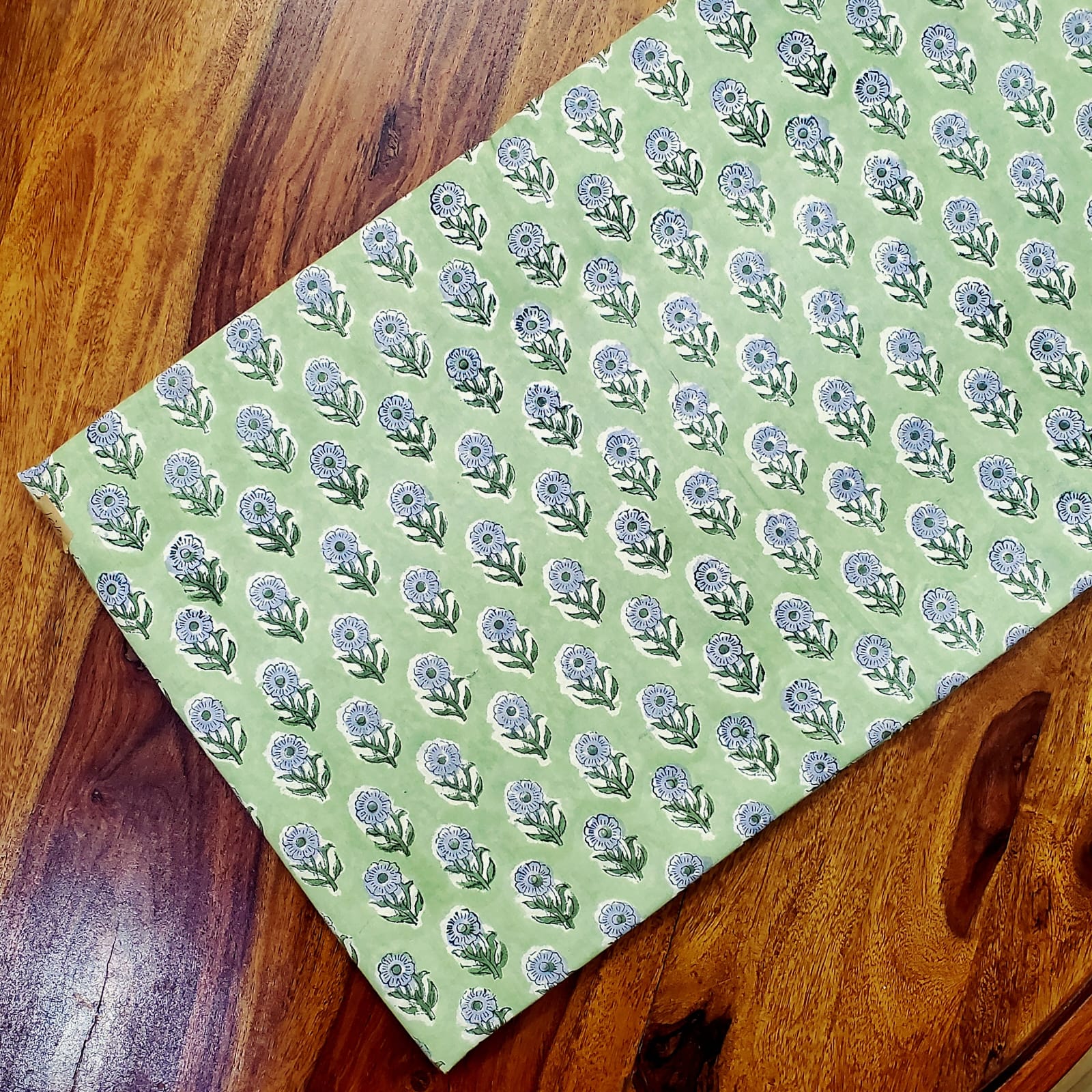 Sanganeri Handblock Cotton Fabric #49