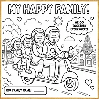My Happy Family – Colour & Frame Kit