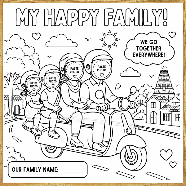 My Happy Family – Colour & Frame Kit