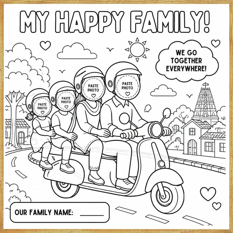 My Happy Family – Colour & Frame Kit
