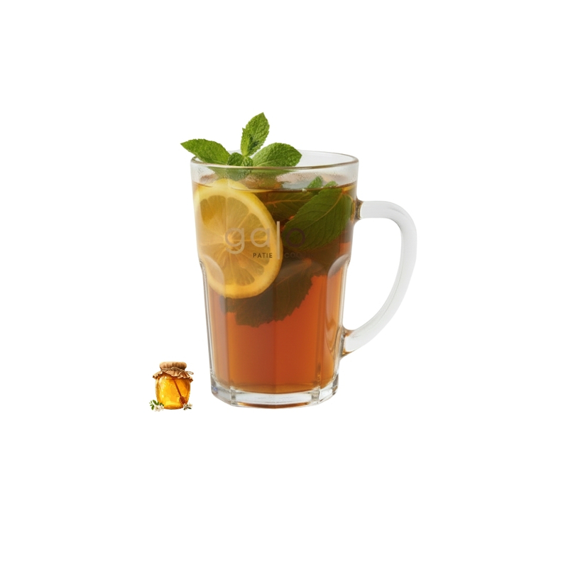 Hot Black Tea Lemon Mint