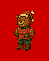 Unisex Red Coffee Graphic Printed All-Weather Hoodie