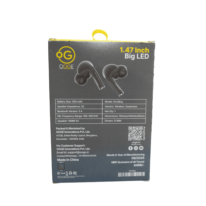 Ooge OG Bling Wireless Speaker – Stylish Design | Clear Audio | Portable Music