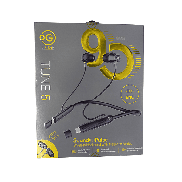 Ooge Tune 5 Wireless Neckband – Bluetooth Audio | Music & Calls | Everyday Comfort