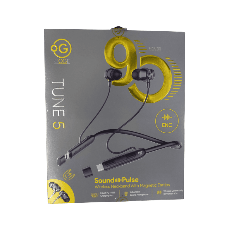 Ooge Tune 5 Wireless Neckband – Bluetooth Audio | Music & Calls | Everyday Comfort