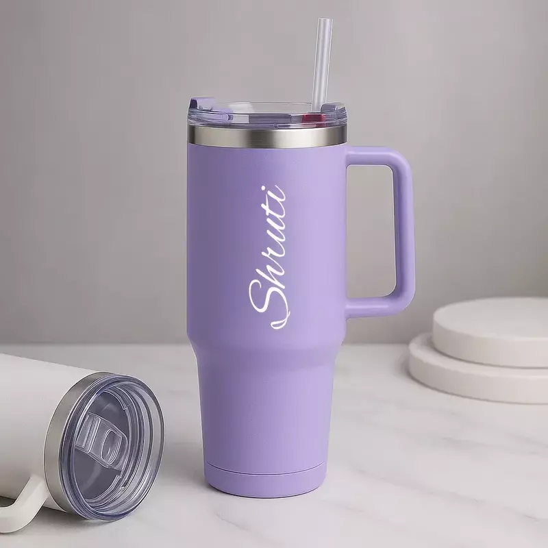 Personalized Lilac Purple Vacuum Insulated Tumbler ( 1200 ml