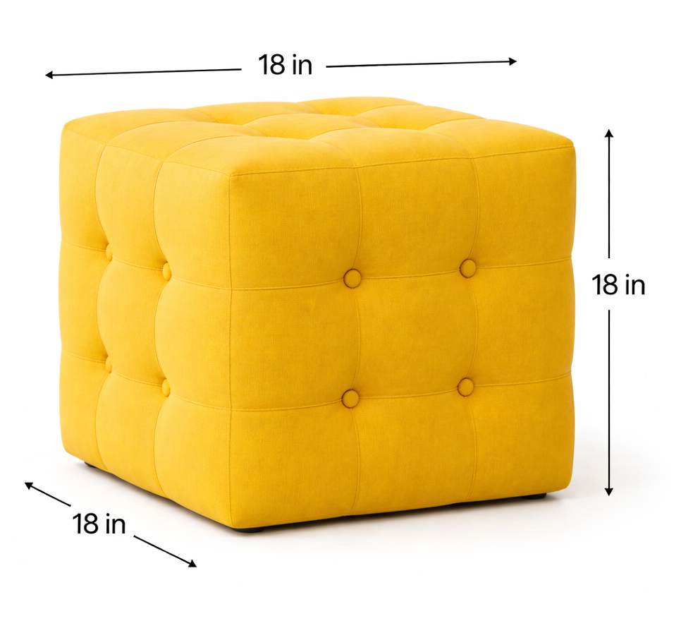 Celine Cube Upholstered Cube