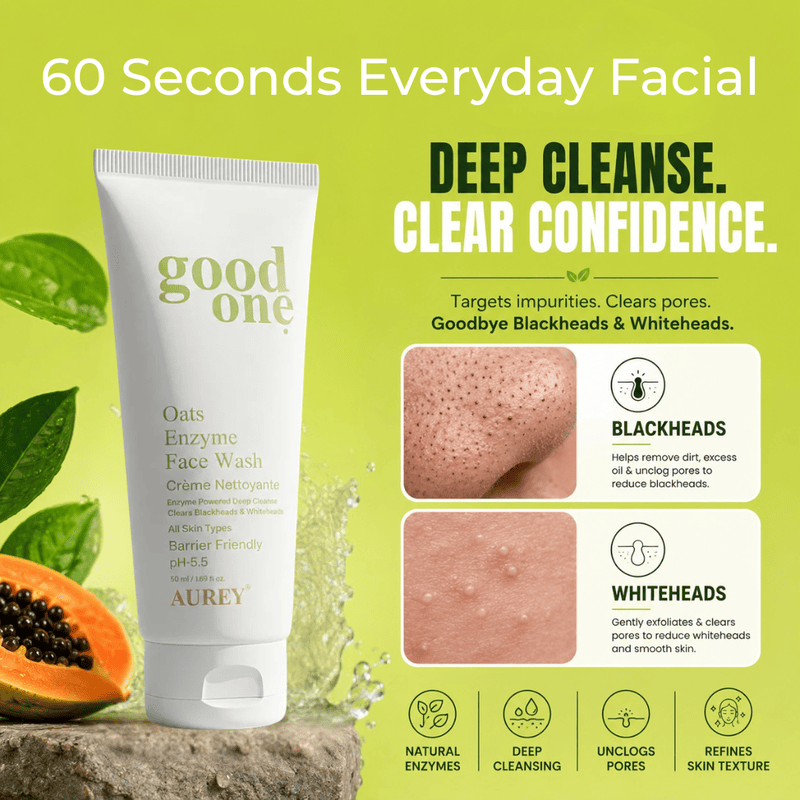Aurey Oats Enzyme Face Wash – Your 60-Second Everyday Facial