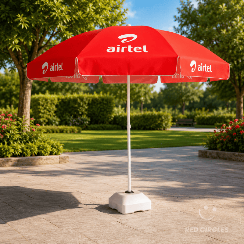 UMBRELLA WITH PROMO TABLE