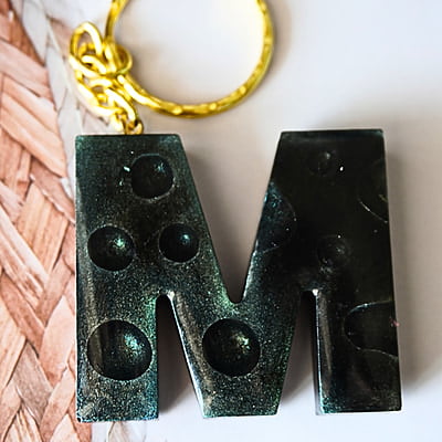 'M' GOTA DE AGUA LETTER KEYCHAIN (LKB00038) 'M' GOTA DE AGUA LETTER KEYCHAIN (LKB00038)