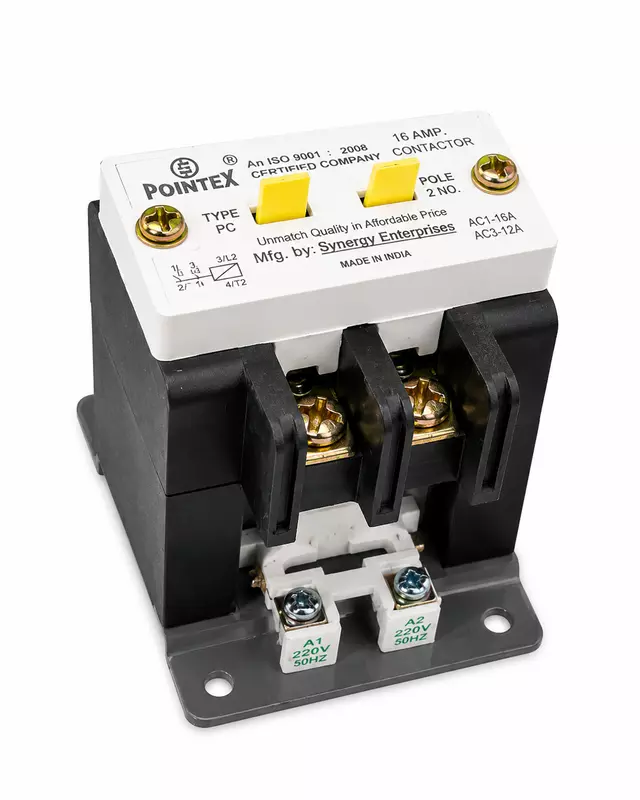 Pointex M2 16A 2 Pole Contactor | 220V AC | Electrical Power Contactor