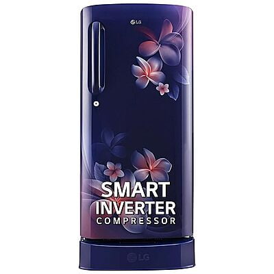 LG 185 L 5 Star Inverter Direct-Cool Single Door Refrigerator (GL-D201ABPU, Blue Plumeria,
