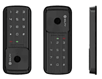Solity Premium Digital Rim Lock(For Glass Door Only) With Fingerprint Password RFID Card Emergency Key