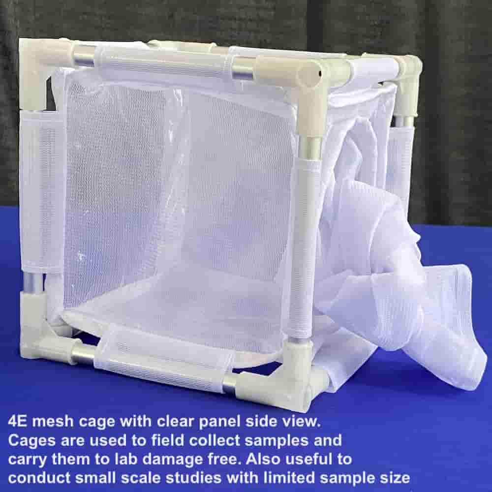 4E-MC-W-151515 Eco mesh Clear White Insect Cage