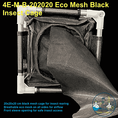 4E-M-B-202020 Eco Mesh Black Insect Cage
