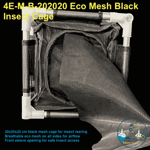4E-M-B-202020 Eco Mesh Black Insect Cage