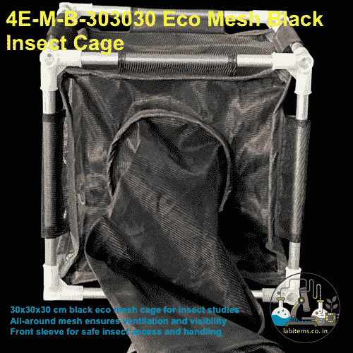 4E-M-B-303030 Eco Mesh Black Insect Cage