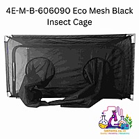 4E-M-B-606090 – 60x60x90cm Mesh Insect Rearing Chamber – Black