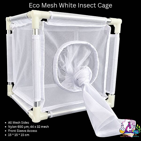 4E-M-W-151515 Eco mesh White Insect Cage