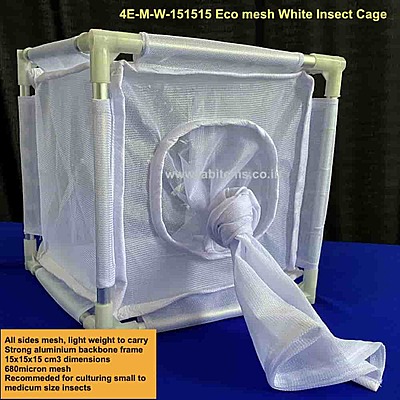 4E-M-W-151515 Eco mesh White Insect Cage