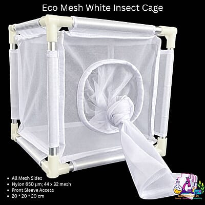 4E-M-W-202020 Eco Mesh White Insect Cage
