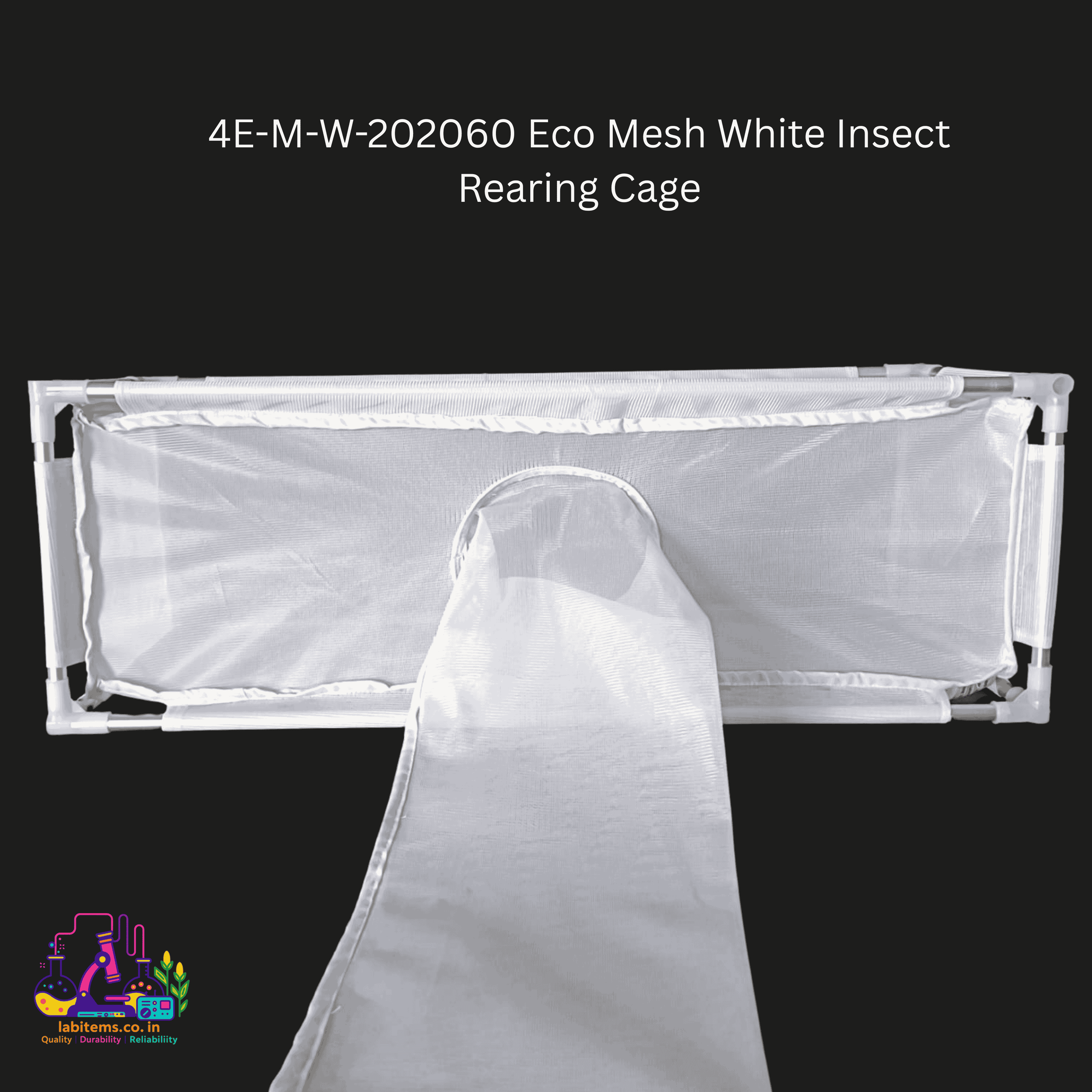 4E-M-W-202060 Eco Mesh White Insect Rearing Cage
