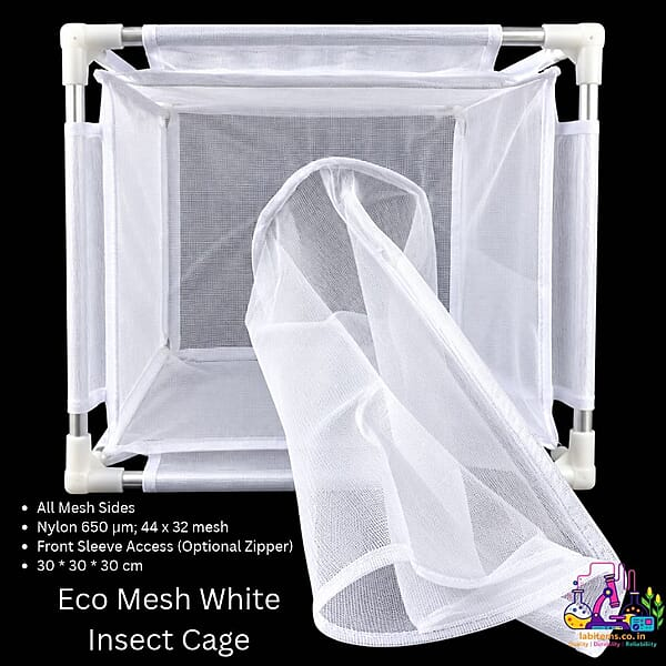 4E-M-W-303030 Eco Mesh White Insect Cage