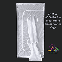 4E-M-W-6060120 Eco Mesh White Insect Rearing Cage