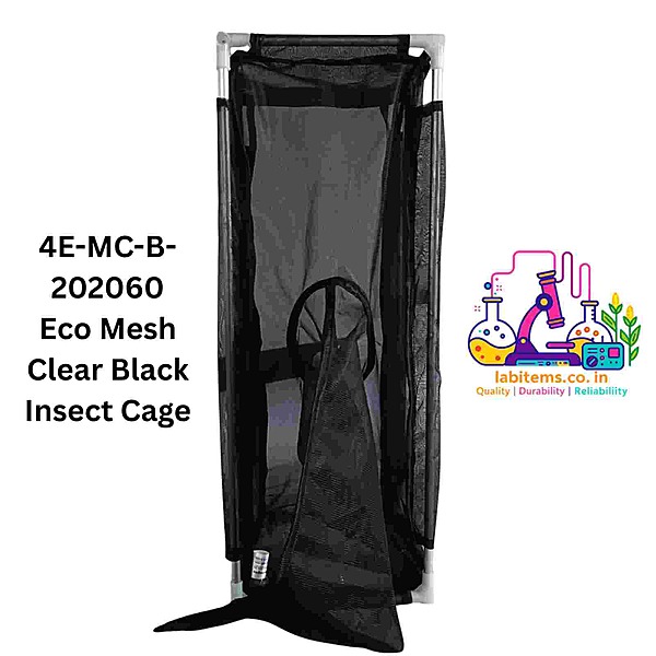 4E-MC-B-202060 Eco Mesh Clear Black Insect Cage