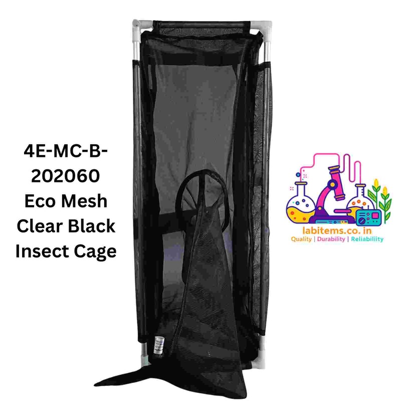 4E-MC-B-202060 Eco Mesh Clear Black Insect Cage