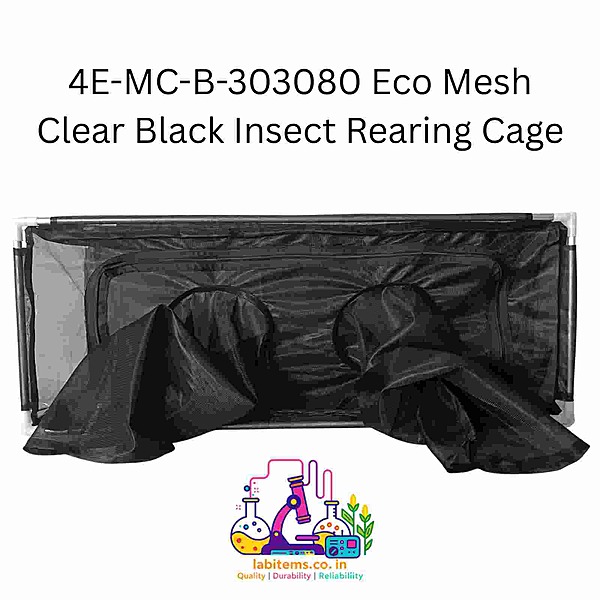 4E-MC-B-303080 Eco Mesh Clear Black Insect Cage