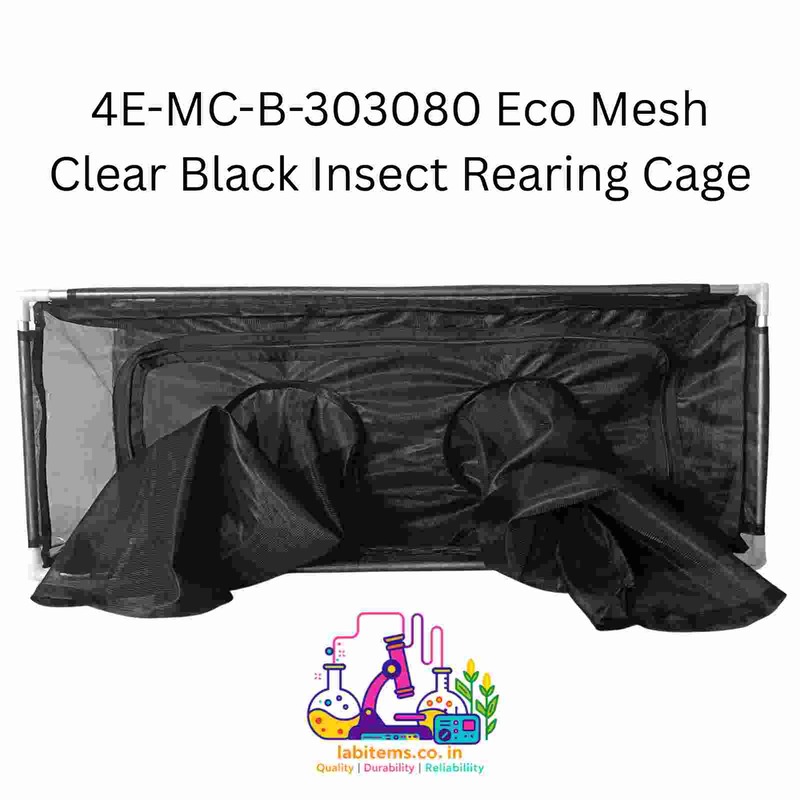 4E-MC-B-303080 Eco Mesh Clear Black Insect Cage