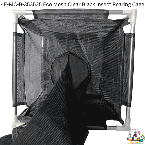 4E-MC-B-353535 Eco Mesh Clear Black Insect Cage