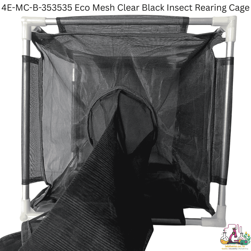 4E-MC-B-353535 Eco Mesh Clear Black Insect Cage