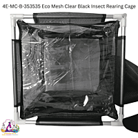 4E-MC-B-353535 Eco Mesh Clear Black Insect Cage