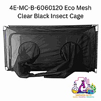 4E-MC-B-6060120 Eco Mesh Clear Black Insect Cage