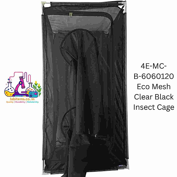 4E-MC-B-6060120 Eco Mesh Clear Black Insect Cage
