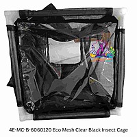 4E-MC-B-6060120 Eco Mesh Clear Black Insect Cage