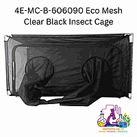 4E-MC-B-606090 Eco Mesh Clear Black Insect Cage