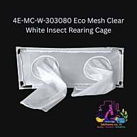 4E-MC-W-303080 Eco Mesh Clear White Insect Rearing Cage