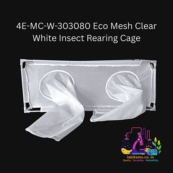 4E-MC-W-303080 Eco Mesh Clear White Insect Rearing Cage