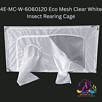 4E-MC-W-6060120 Eco Mesh Clear White Insect Rearing Cage