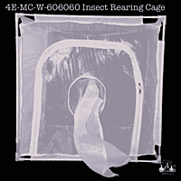 4E-MC-W-606060 Eco Mesh Clear White Insect Cage