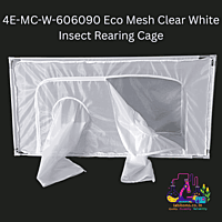 4E-MC-W-606090 Eco Mesh Clear White Insect Cage
