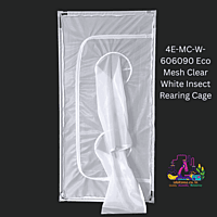 4E-MC-W-606090 Eco Mesh Clear White Insect Cage